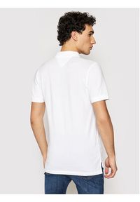 Tommy Jeans Polo DM0DM04266 Biały Slim Fit. Typ kołnierza: polo. Kolor: biały. Materiał: bawełna