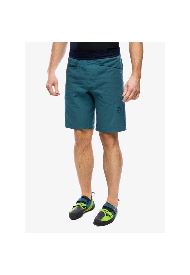 LA SPORTIVA - Spodenki wspinaczkowe męskie La Sportiva Flatanger Short. Kolor: zielony