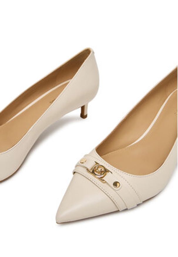 MICHAEL Michael Kors Czółenka Mandy Flex 40T5MAMP1L Écru. Materiał: skóra. Obcas: na szpilce