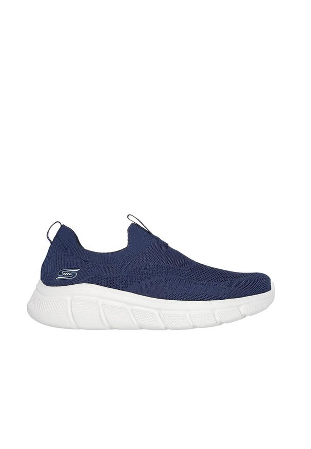 skechers - Buty do chodzenia męskie Skechers bobs b flex Frigid Edge. Zapięcie: bez zapięcia. Kolor: niebieski. Materiał: guma, materiał, tkanina, syntetyk. Szerokość cholewki: normalna. Sport: turystyka piesza