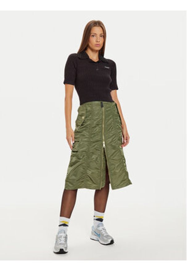 Alpha Industries Spódnica midi 148067 Zielony Regular Fit. Kolor: zielony. Materiał: syntetyk