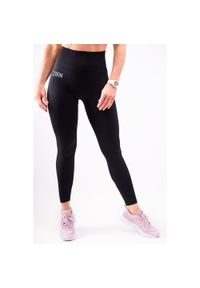2SkIN - Legginsy bezszwowe push up czarne Lift. Kolor: czarny. Materiał: nylon. Sport: fitness