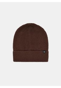 Pako Lorente - PAKO LORENTE – Brązowa bawełniana czapka męska. Kolor: brązowy. Materiał: bawełna. Sezon: zima #1