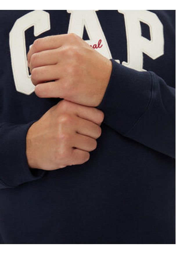 GAP - Gap Bluza 852079-00 Granatowy Regular Fit. Kolor: niebieski. Materiał: bawełna