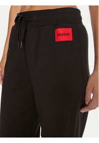Hugo Spodnie dresowe Talua 50508694 Czarny Relaxed Fit. Kolor: czarny. Materiał: dresówka, bawełna #6