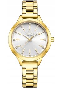 Zegarek Giewont Zegarek Damski Giewont Sapphire Złoto Srebrny GW2720-B2. Kolor: srebrny, złoty, wielokolorowy #1