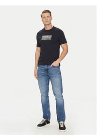 Guess T-Shirt M5GI19 J1314 Granatowy Regular Fit. Kolor: niebieski. Materiał: bawełna