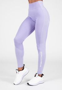 GORILLA WEAR - Selah Bezszwowe Leginsy ilac. Kolor: fioletowy. Sport: fitness