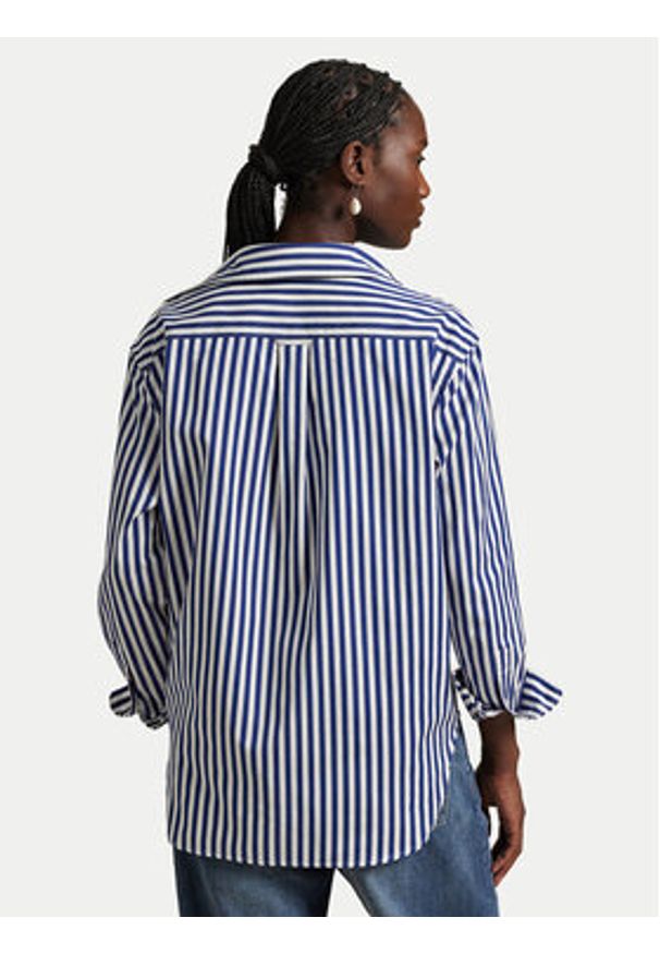Polo Ralph Lauren Koszula 211968218001 Granatowy Oversize. Typ kołnierza: polo. Kolor: niebieski. Materiał: bawełna