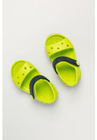 Crocs - Sandały dziecięce. Kolor: żółty, zielony, wielokolorowy. Materiał: syntetyk, materiał, guma. Wzór: gładki #4