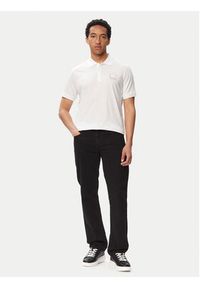 Karl Lagerfeld - KARL LAGERFELD Polo 745025 563224 Biały Regular Fit. Typ kołnierza: polo. Kolor: biały. Materiał: bawełna #3