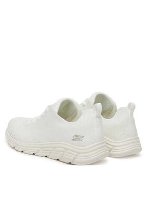 skechers - Skechers Sneakersy Bobs B Flex Lo-Graceful Stride 117591/WHT Biały. Kolor: biały. Materiał: materiał