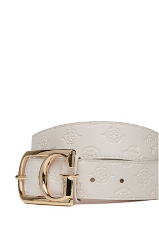Guess Pasek Damski BW9227 P5235 Écru. Materiał: skóra