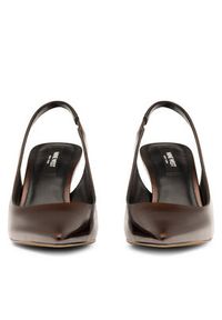 Nine West Sandały ASLI SJ1489-1 Brązowy. Kolor: brązowy. Materiał: materiał #3