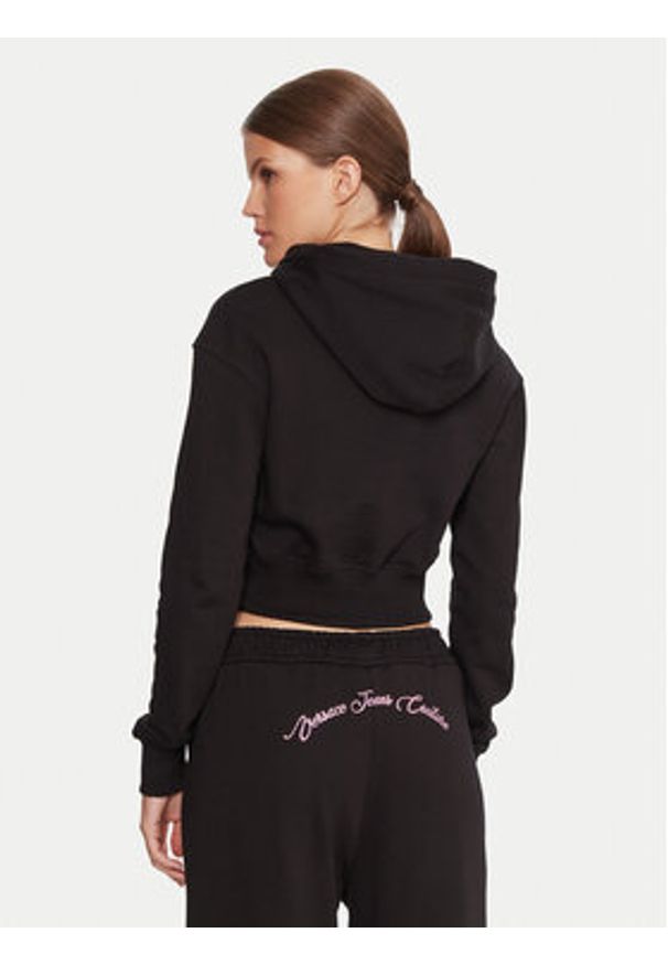 Versace Jeans Couture Bluza 79HAIT05 CF01T Czarny Regular Fit. Typ kołnierza: kołnierzyk włoski. Kolor: czarny. Materiał: bawełna