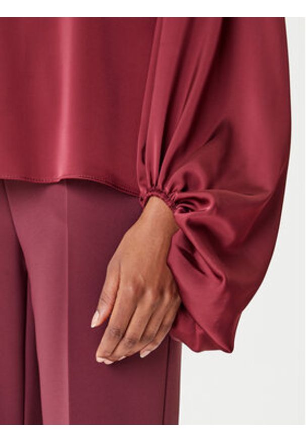 Rinascimento Bluzka CFC0126202003 Bordowy Loose Fit. Kolor: czerwony. Materiał: syntetyk