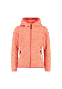 Kurtka turystyczna z kapturem dla dziewczynki CMP. Typ kołnierza: kaptur. Kolor: biały, wielokolorowy, pomarańczowy #1