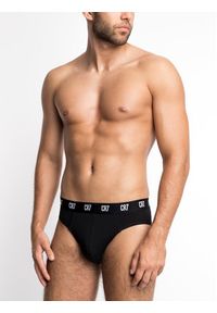 Cristiano Ronaldo CR7 Komplet 3 par slipów Main Basic Brief 3-Pack 8100-66-900 Czarny. Kolor: czarny. Materiał: bawełna