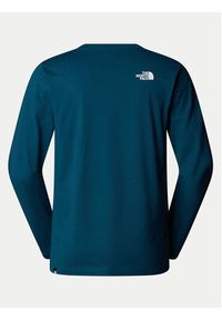 The North Face Longsleeve Simple Dome NF0A87QN Granatowy Regular Fit. Kolor: niebieski. Materiał: bawełna, syntetyk. Długość rękawa: długi rękaw