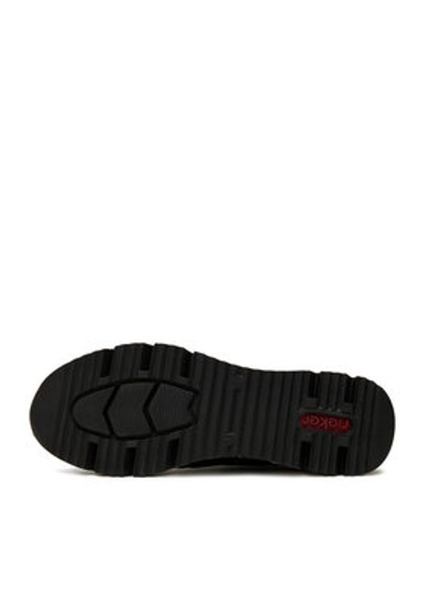 Rieker Botki N6352-00 Czarny. Kolor: czarny. Materiał: materiał