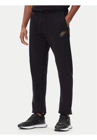 Plein Sport Spodnie dresowe PAEC MJT2607 STE003N Czarny Regular Fit. Kolor: czarny. Materiał: bawełna