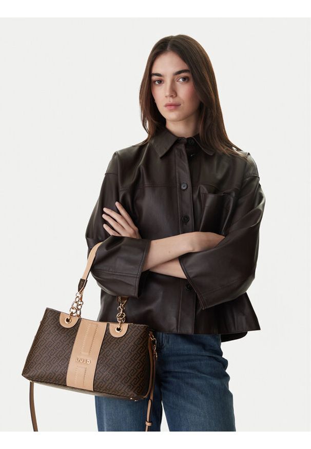 Liu Jo Torebka AA6103 E1118 Czarny. Kolor: czarny. Materiał: skórzane