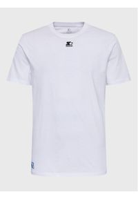 Starter T-Shirt SMN-316-122 Biały Regular Fit. Kolor: biały. Materiał: bawełna #1