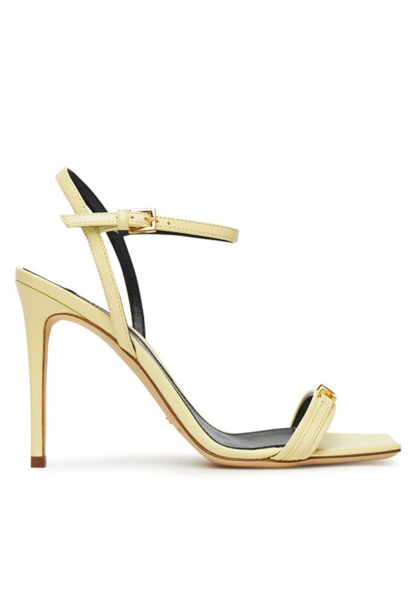 Elisabetta Franchi Sandały SA57L51E2 DC7 Żółty. Kolor: żółty. Materiał: skóra