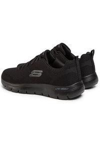 skechers - Skechers Sneakersy Brisbane 232057/BBK Czarny. Kolor: czarny. Materiał: materiał #4
