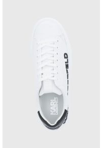 Karl Lagerfeld Buty skórzane kolor czarny. Nosek buta: okrągły. Zapięcie: sznurówki. Kolor: czarny. Materiał: skóra #2