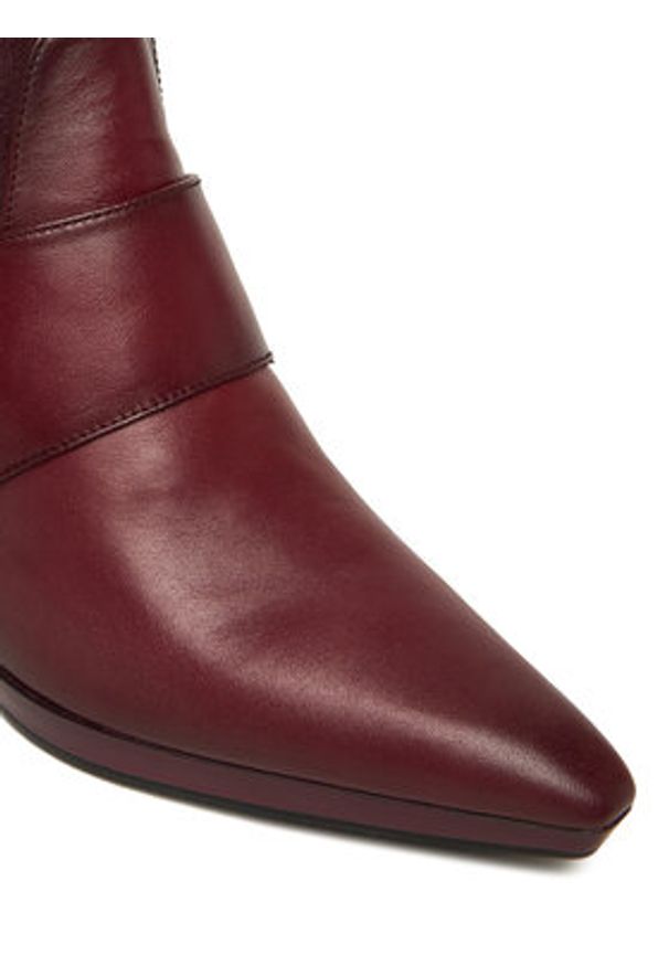 Hispanitas Botki HI254304 Bordowy. Kolor: czerwony. Materiał: skóra