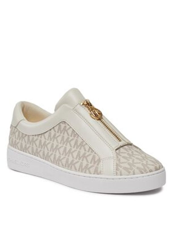 MICHAEL Michael Kors Sneakersy Keaton Zip Slip On 43R4KTFP2B Écru. Zapięcie: bez zapięcia. Materiał: materiał