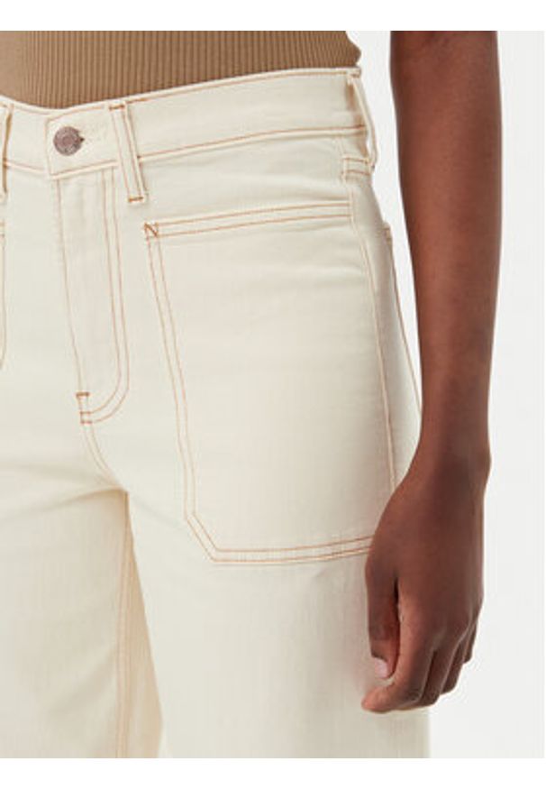 GAP - Gap Jeansy 744789-00 Beżowy Wide Leg. Kolor: beżowy