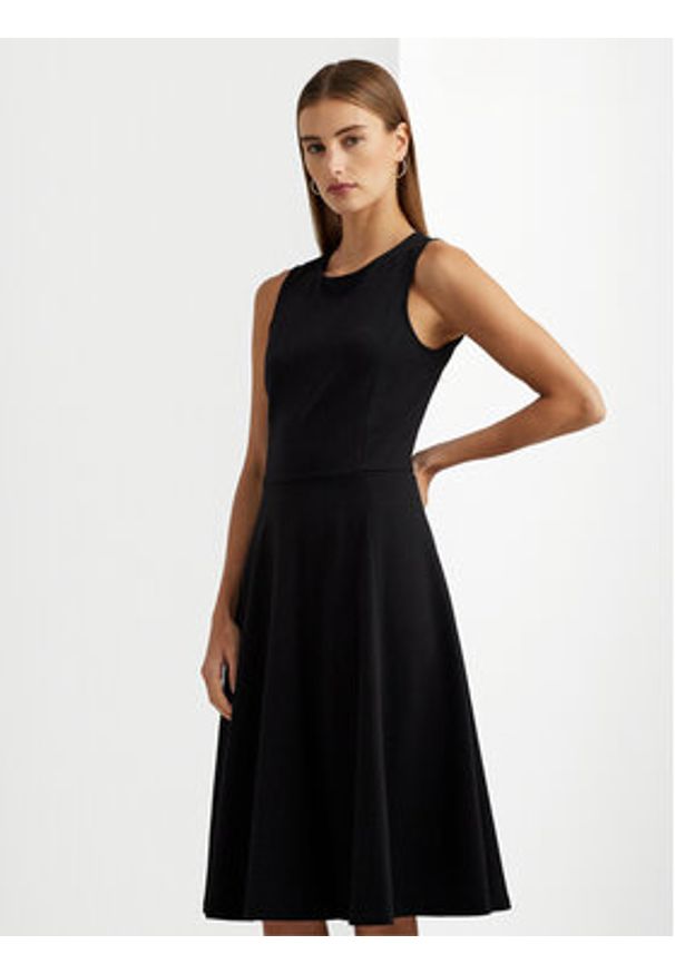 Lauren Ralph Lauren - LAUREN RALPH LAUREN Sukienka codzienna 250851951001 Czarny Regular Fit. Okazja: na co dzień. Kolor: czarny. Materiał: wiskoza. Typ sukienki: proste. Styl: casual