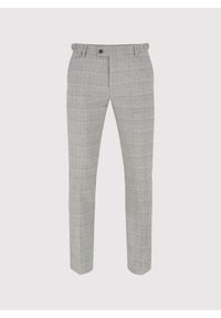 Pako Lorente - PAKO LORENTE – Szare spodnie garniturowe w kratkę. Kolor: szary. Materiał: poliester, wiskoza, elastan. Wzór: kratka. Styl: elegancki #6