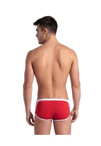 Szorty Kąpielowe Arena Icons Swim Low Waist Short. Kolor: czerwony. Materiał: materiał