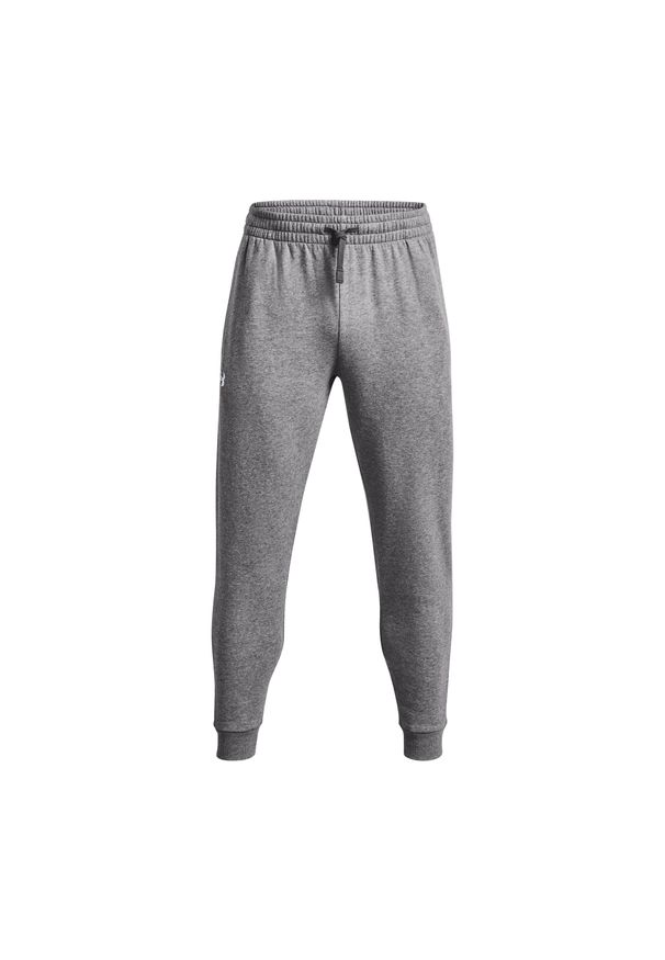 Spodnie sportowe męskie Under Armour 1379774025. Kolor: wielokolorowy, szary, biały. Materiał: dresówka. Sport: fitness