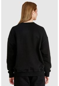 Alexander McQueen - ALEXANDER MCQUEEN Czarna bluza damska z logo, Rozmiar 38. Kolor: czarny. Materiał: prążkowany, bawełna #3