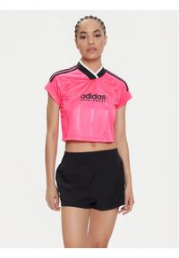 Adidas - adidas T-Shirt Tiro Summer IS0727 Różowy Slim Fit. Kolor: różowy. Materiał: syntetyk #1