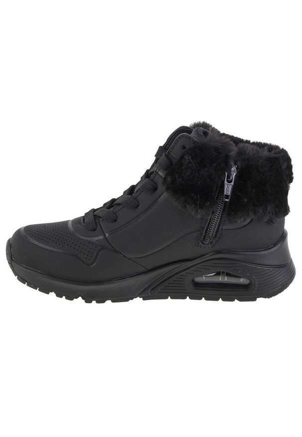 skechers - Buty do chodzenia dla dzieci Skechers Uno Fall Air. Kolor: czarny. Materiał: materiał, syntetyk. Szerokość cholewki: normalna. Sport: turystyka piesza
