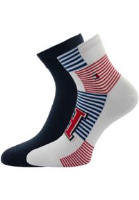 ZEAGLE - Skarpetki Patch męskie Tommy Hilfiger - Rozmiar 39-42 - Bawełniana mieszanka.. Kolor: wielokolorowy. Materiał: elastan, poliamid, bawełna