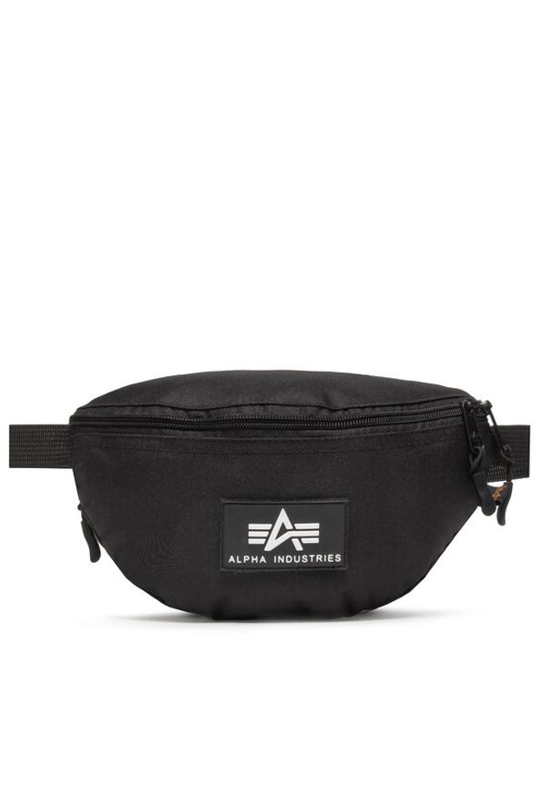 Alpha Industries Nerka Rubber Print Waistbag 198912 Czarny. Kolor: czarny. Materiał: materiał. Wzór: nadruk