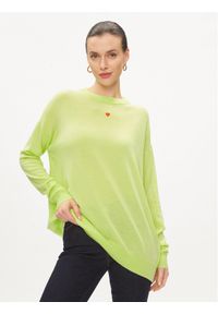 MAX&Co. Sweter Derrik Zielony Relaxed Fit. Kolor: zielony. Materiał: wełna