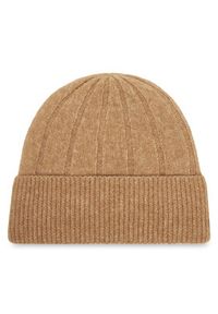 TOMMY HILFIGER - Tommy Hilfiger Czapka Th Flag Fluffy AW0AW17779 Beżowy. Kolor: beżowy. Materiał: poliester #4