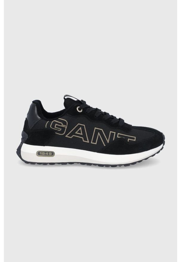 GANT - Gant Buty Ketoon kolor czarny. Nosek buta: okrągły. Zapięcie: sznurówki. Kolor: czarny. Materiał: materiał, guma, włókno