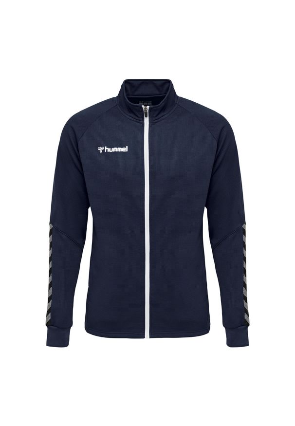 Kurtka Hummel Zip hmlAUTHENTIC Poly. Kolor: niebieski. Materiał: poliester. Sport: piłka nożna, fitness