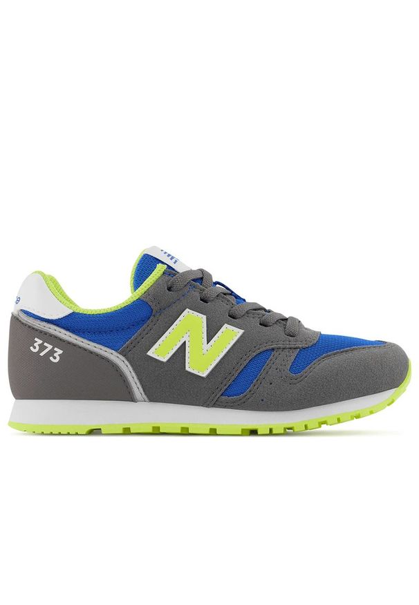 Buty New Balance YC373JB2 - szare. Okazja: na co dzień. Kolor: szary. Materiał: syntetyk, materiał, guma. Szerokość cholewki: normalna. Model: New Balance 373