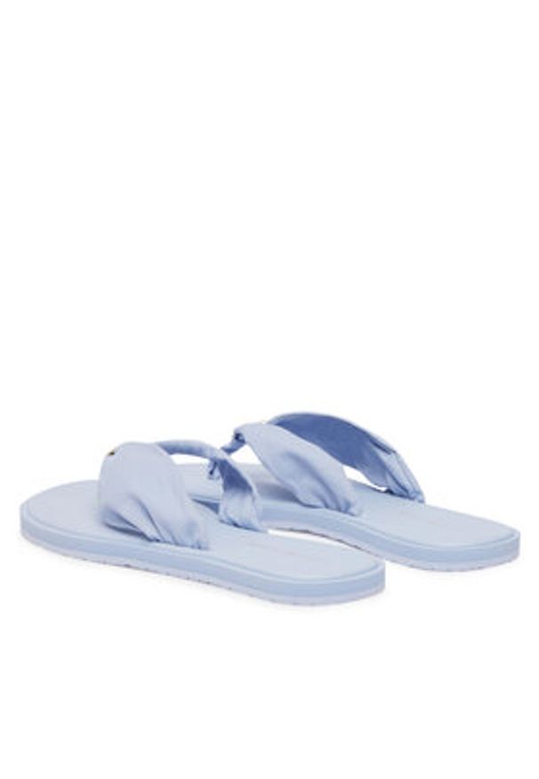 TOMMY HILFIGER - Tommy Hilfiger Japonki Th Scandi Soft Summer Sandal FW0FW09421 Niebieski jasny. Kolor: niebieski. Materiał: materiał