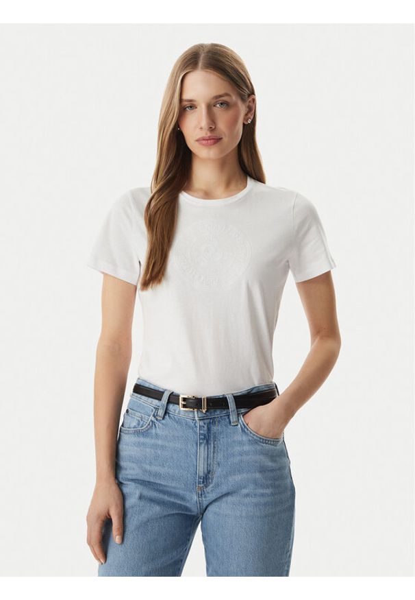 Lauren Ralph Lauren - LAUREN RALPH LAUREN T-Shirt 200P09106004 Biały Relaxed Fit. Kolor: biały. Materiał: bawełna