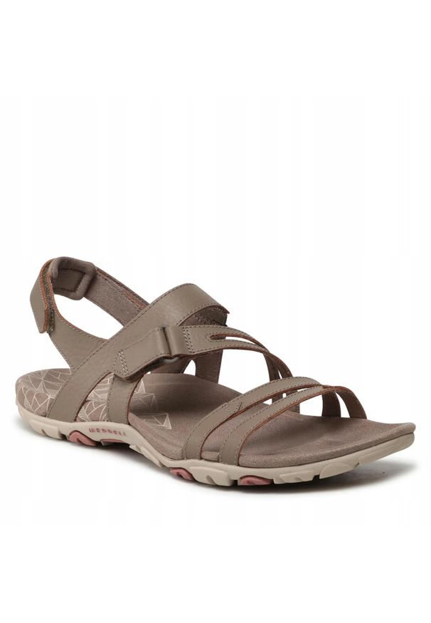 Sandały trekkingowe dla kobiet Merrell Sandspur Rose. Kolor: beżowy, brązowy. Sport: turystyka piesza